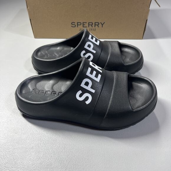 Sperry Winward Float Slide Womens 5M Black Slip On Sandals - Picture 1 of 10
